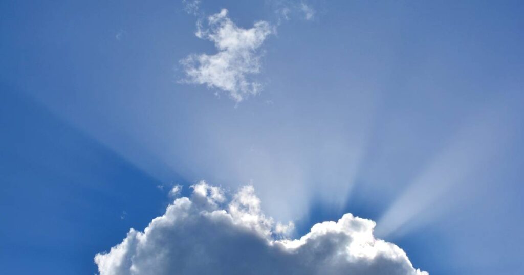 晴れた空